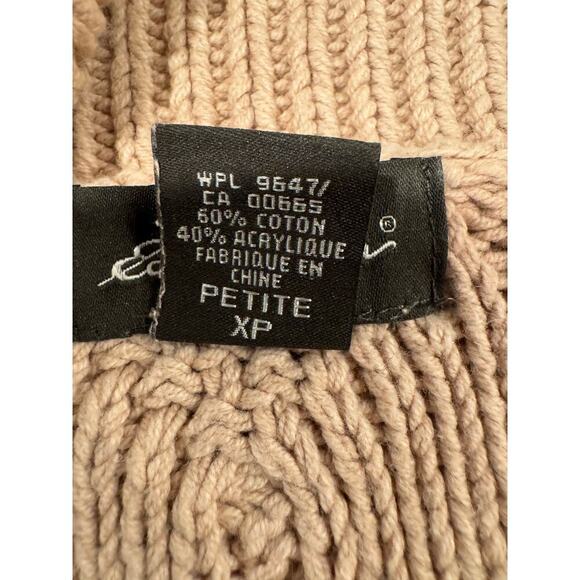 Eddie Bauer Cotton Blend Pullover Tan Sweater - XS - Picture 6 of 7